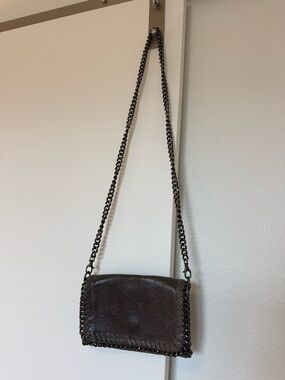 Black Genuine Leather Bag with Interior Leather Tag